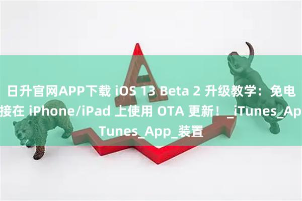 日升官网APP下载 iOS 13 Beta 2 升级教学：免电脑，直接在 iPhone/iPad 上使用 OTA 更新！_iTunes_App_装置