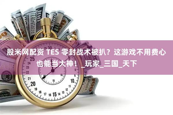 股米网配资 TES 零封战术被扒？这游戏不用费心也能当大神！_玩家_三国_天下